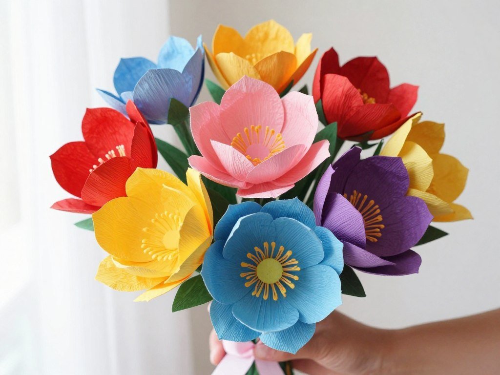 paper flower bridesmaid bouquet paper flower bridesmaid bouquet