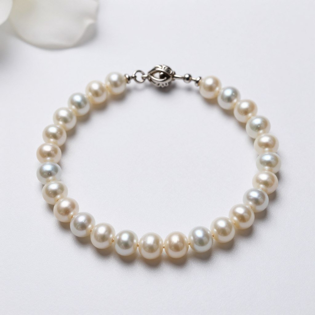 pearl bracelet for wedding day elegance