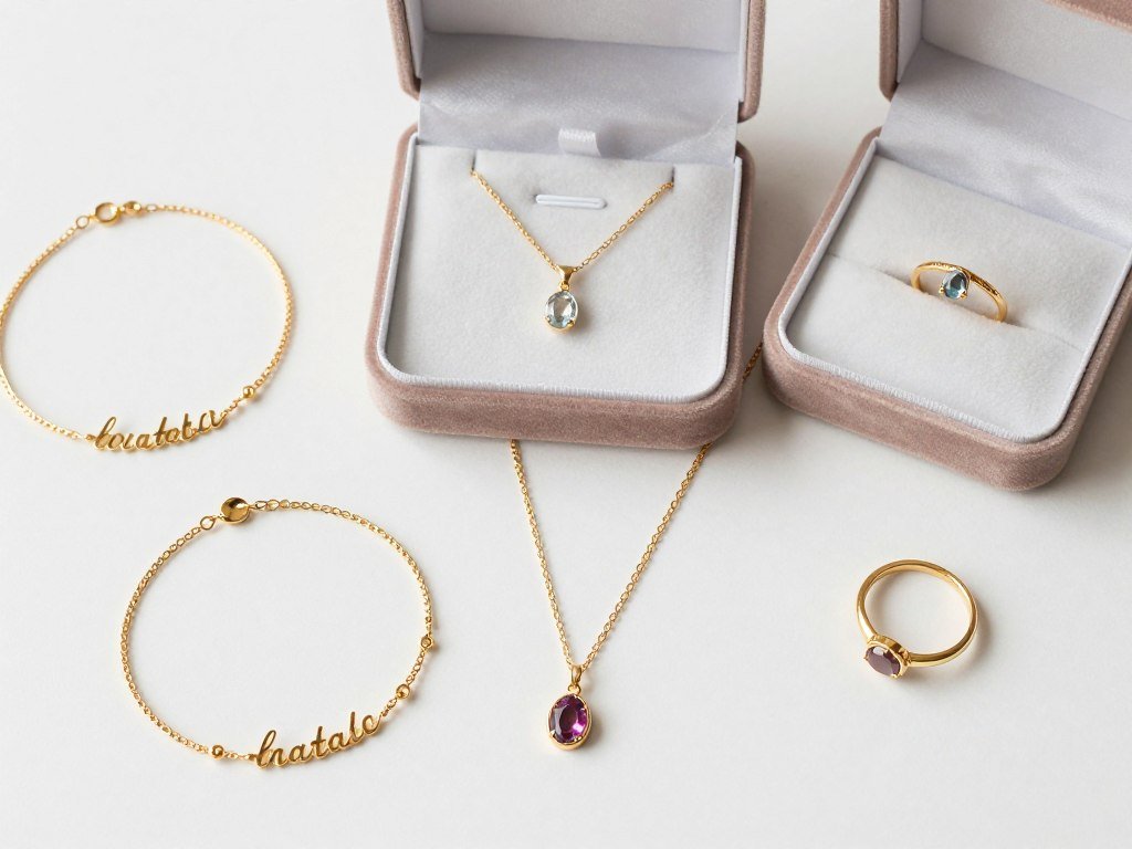 personalized bridesmaid jewelry including bracelets and necklaces with initials