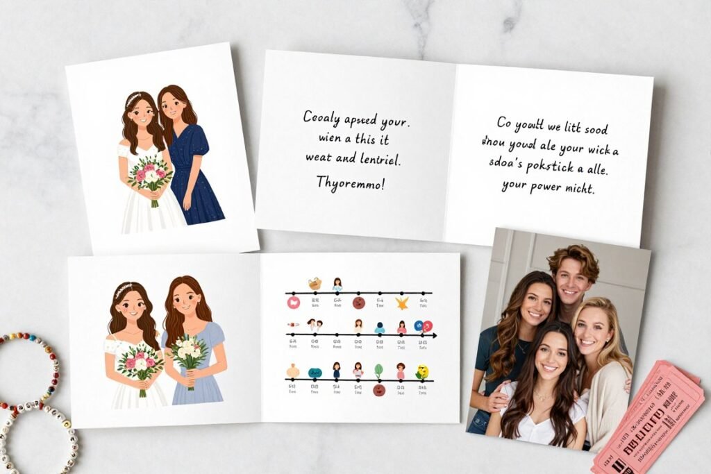 personalized bridesmaid proposal cards showing different customization techniques
