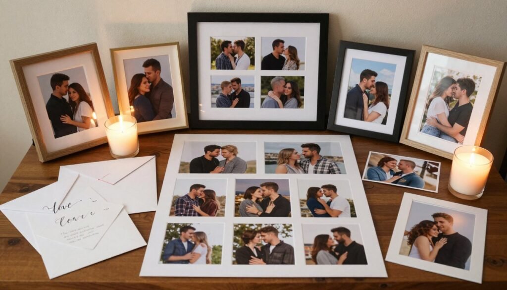 personalized proposal with photo memories and romantic details