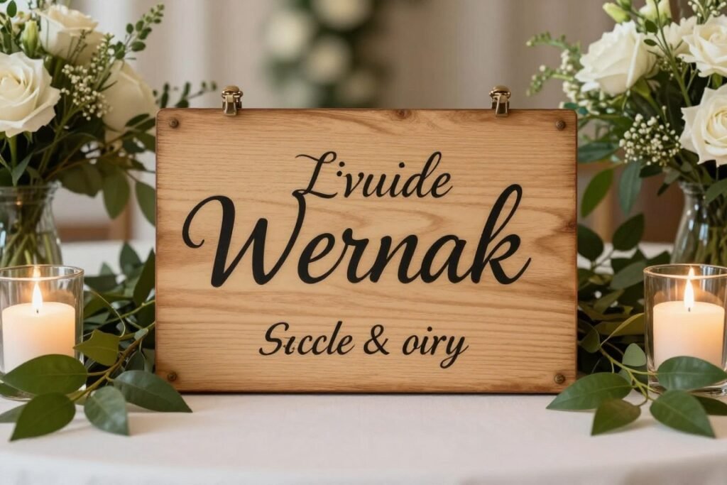 personalized wedding sweetheart table with custom sign personalized wedding sweetheart table with custom sign