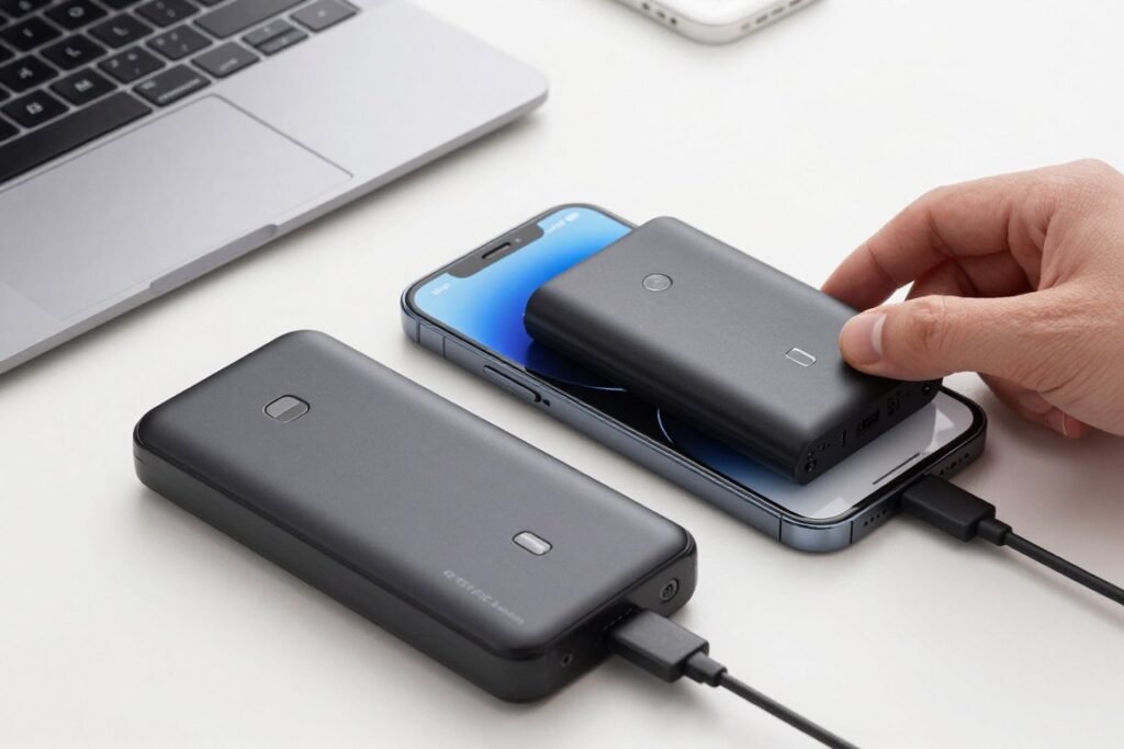 phone and portable charger