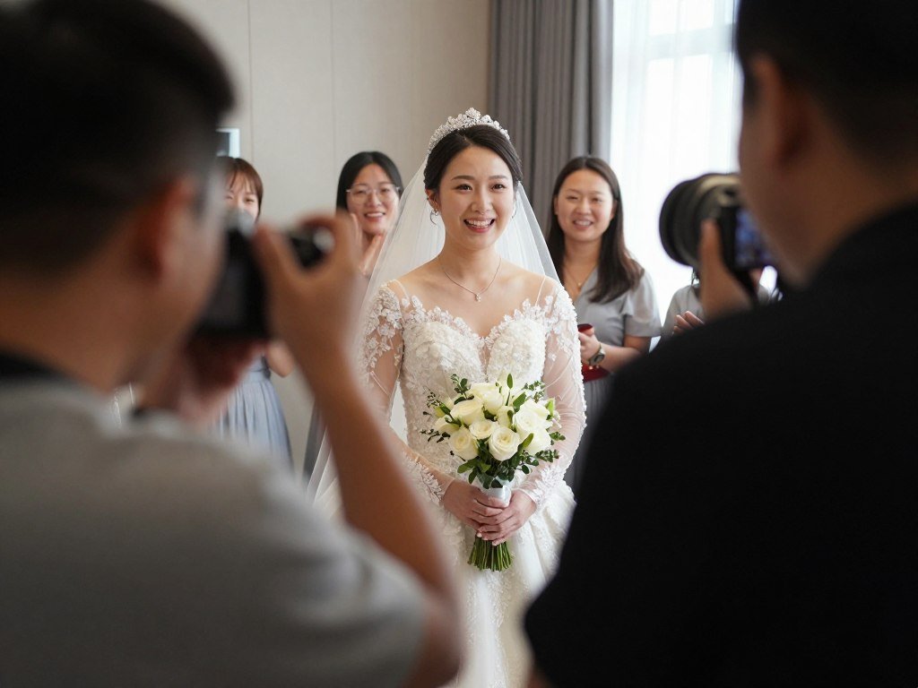 photographer capturing bridesmaid proposal moment with genuine reactions