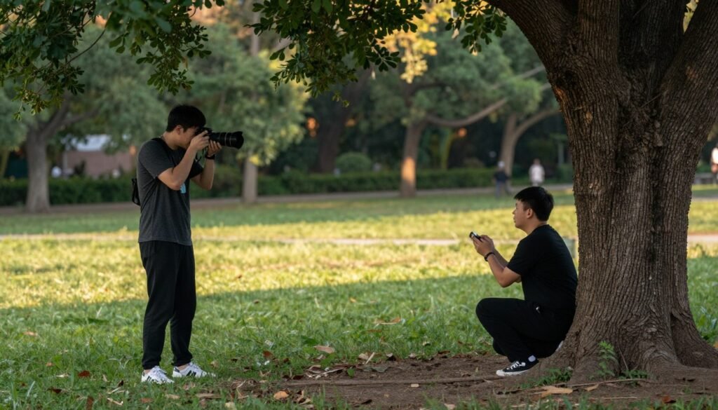photographer capturing candid proposal moment
