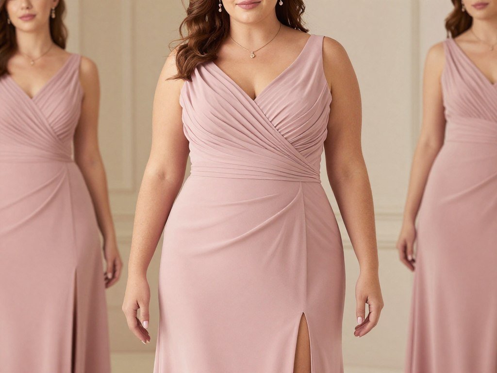 plus size dusty rose bridesmaid dress with flattering details plus size dusty rose bridesmaid dress with flattering details