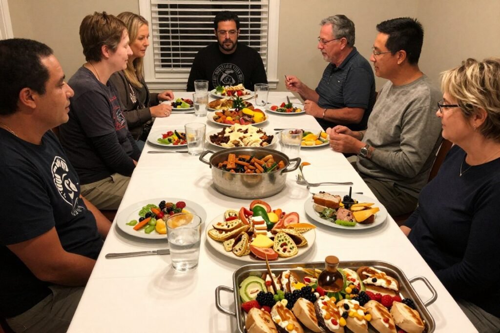 potluck style rehearsal dinner