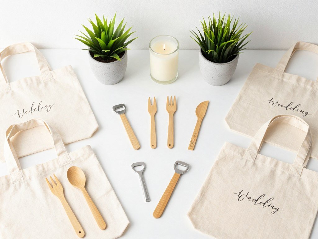 practical wedding favors including reusable items and useful household goods