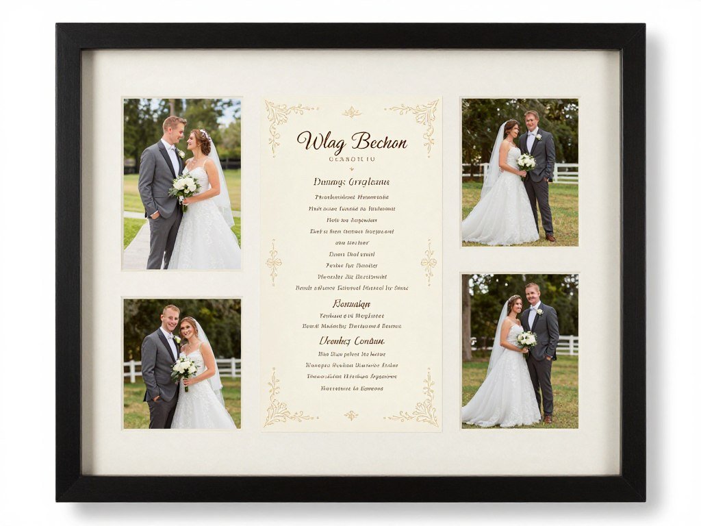 preserved wedding program in keepsake shadow box preserved wedding program in keepsake shadow box