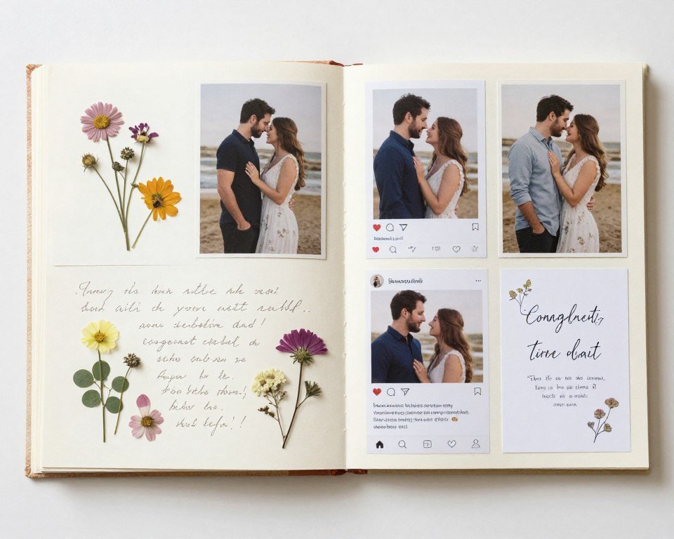 preserving engagement announcement memories with album