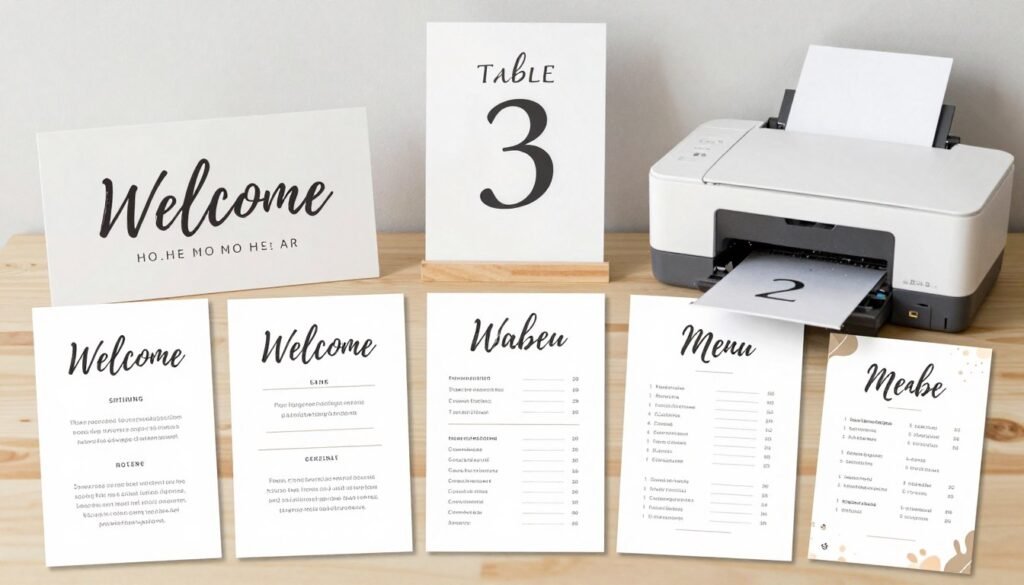 printed signs and digital decoration elements printed signs and digital decoration elements