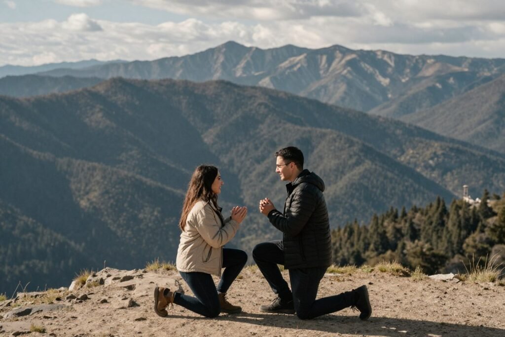 proposal photos at scenic mountain overlook location proposal photos at scenic mountain overlook location