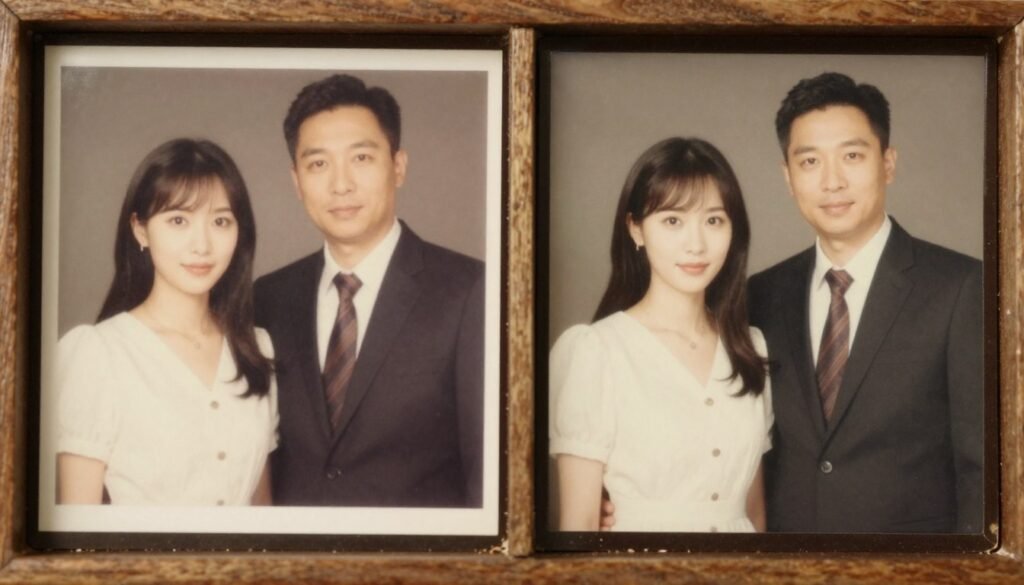 recreating old photos anniversary idea