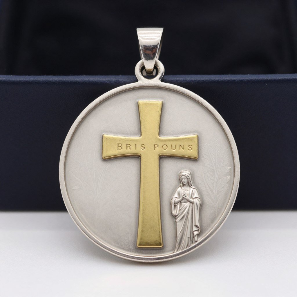 religious medal for padrinos
