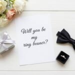 ring bearer proposal with personalized card and gift box