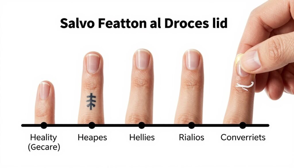 ring finger tattoo healing process and aftercare demonstration