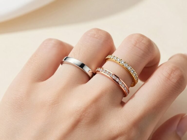 ring stacking ideas wedding bands showing multiple elegant combinations on one finger