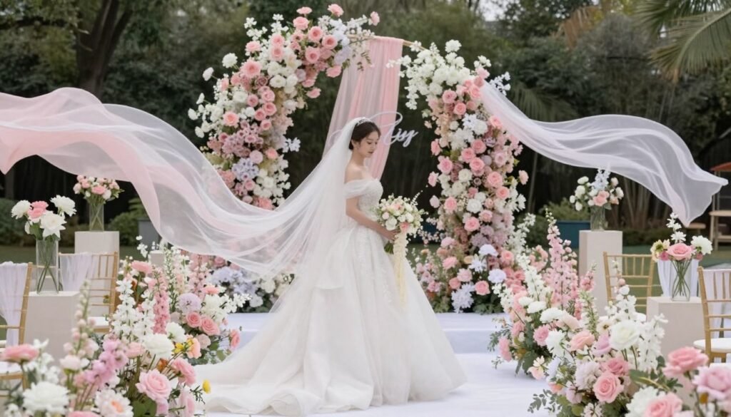 romantic outdoor wedding theme