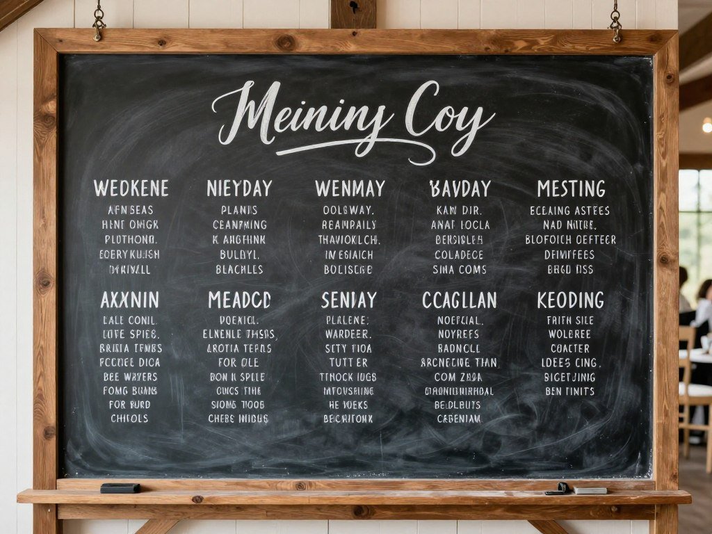 rustic chalkboard wedding seating chart