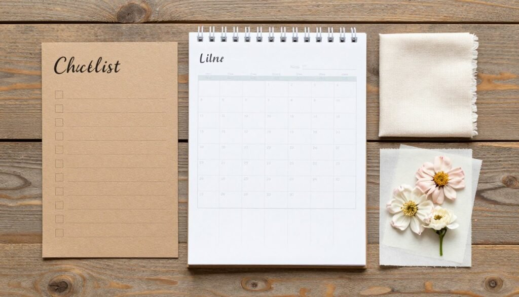 rustic wedding planning checklist and timeline