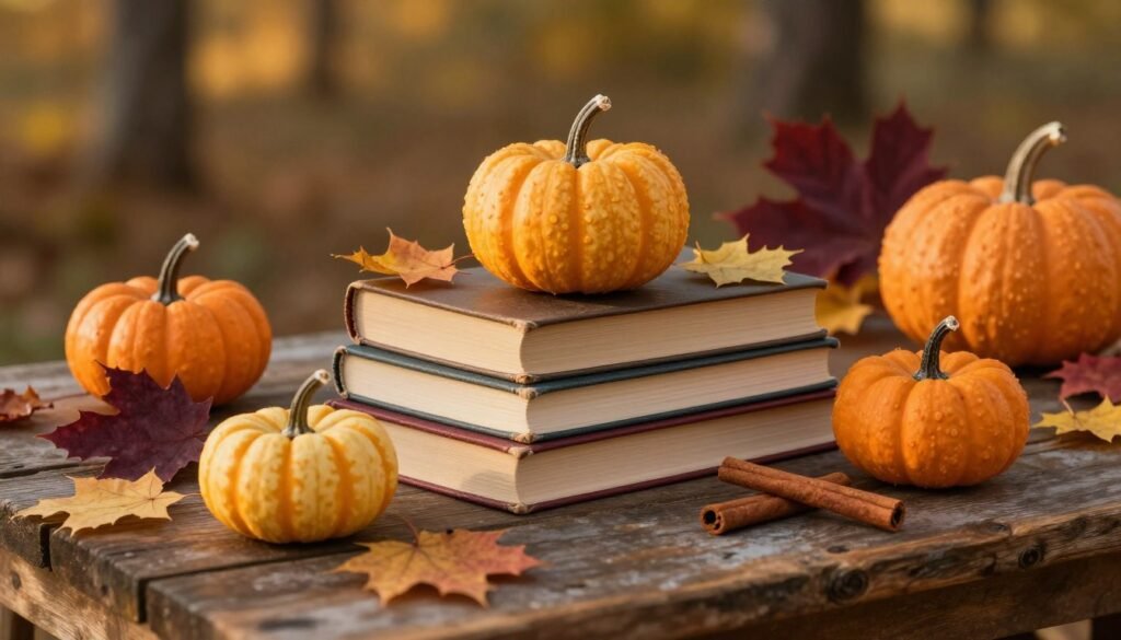 seasonal book centerpiece ideas with autumn decorations seasonal book centerpiece ideas with autumn decorations