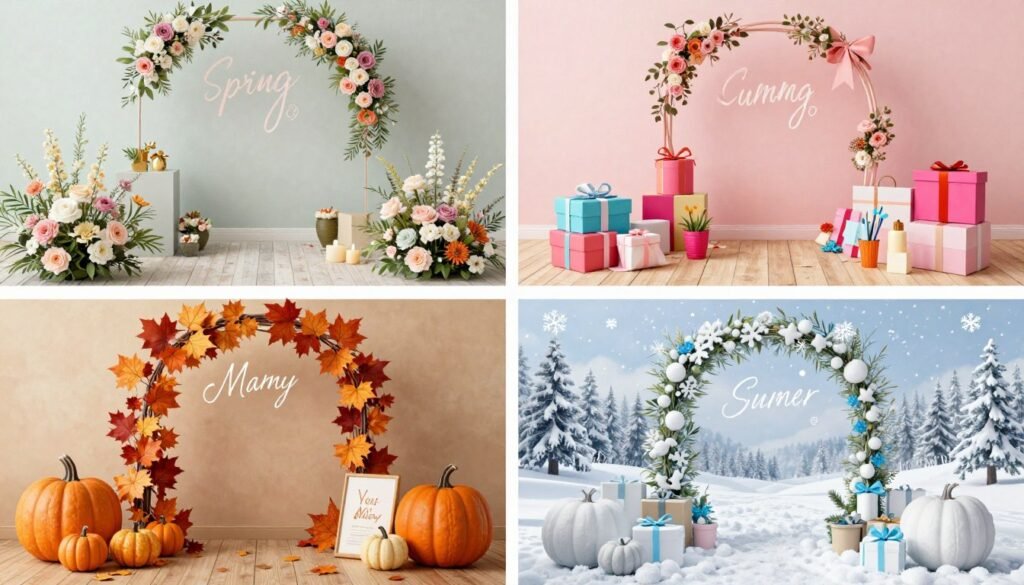seasonal bridesmaid proposal gifts for different times of year