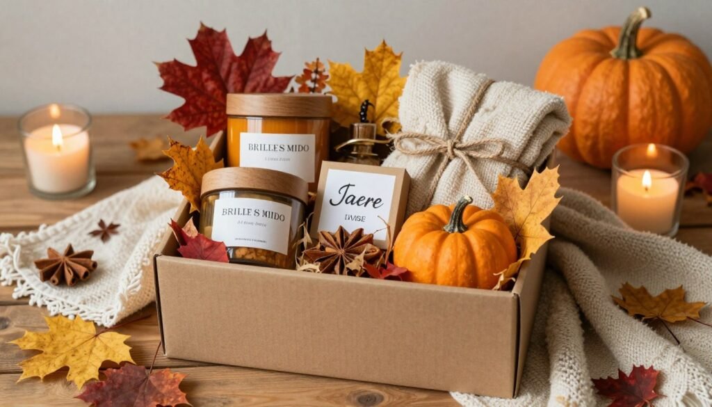 seasonal bridesmaid proposal with themed decorations