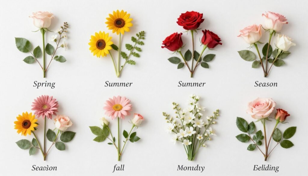 seasonal flowers arranged by wedding month seasonal flowers arranged by wedding month