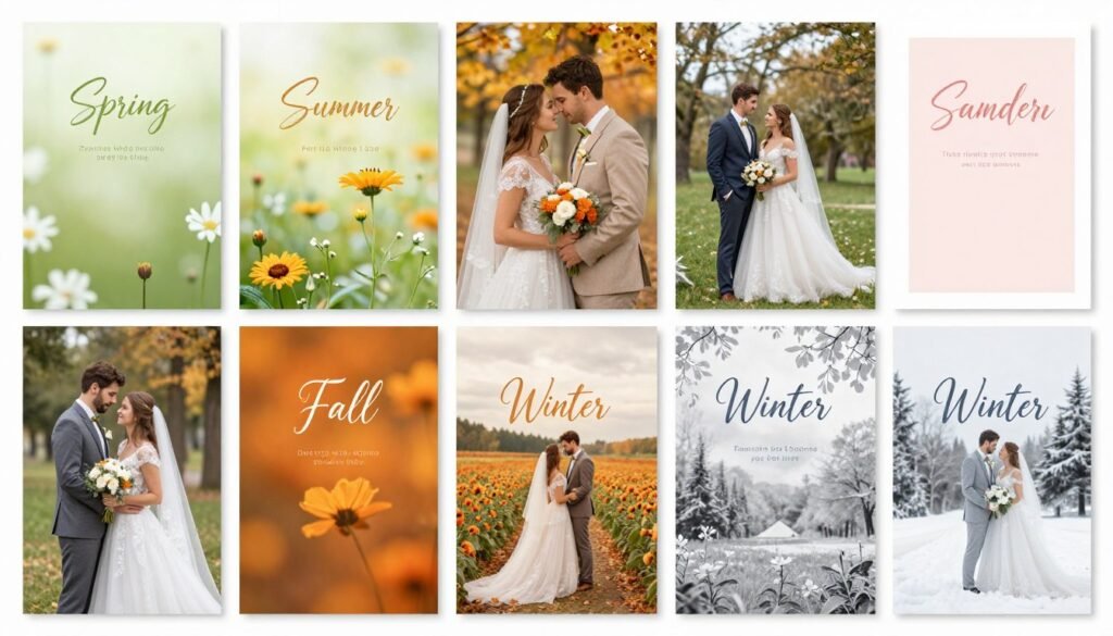 seasonal wedding programs for different times of year seasonal wedding programs for different times of year