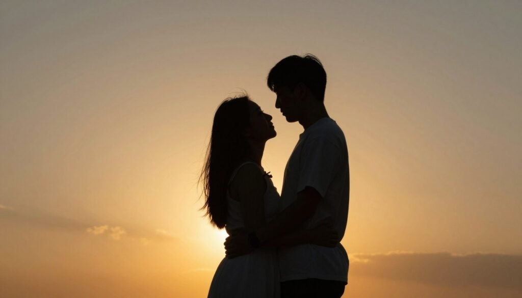 silhouette anniversary photo ideas