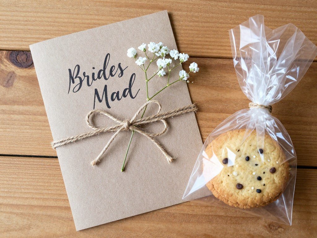 simple but elegant DIY bridesmaid proposal card and small gift