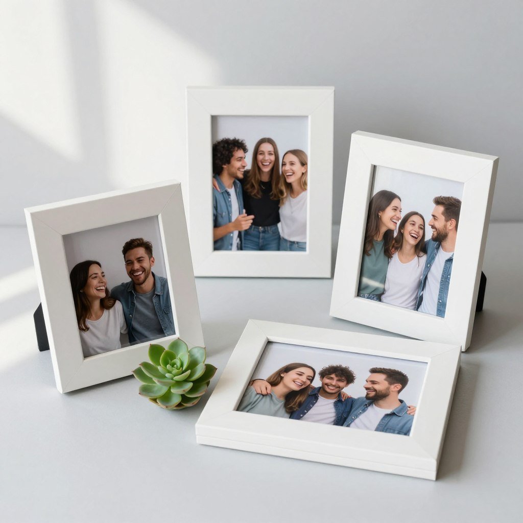 simple white photo frames with friendship photos simple white photo frames with friendship photos
