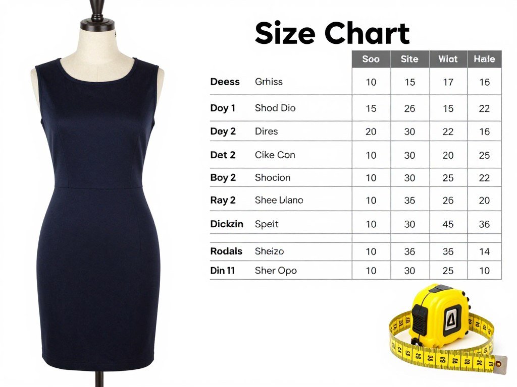 size guide and measuring tape