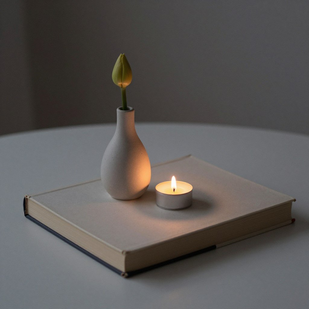 small book centerpiece for intimate table setting small book centerpiece for intimate table setting