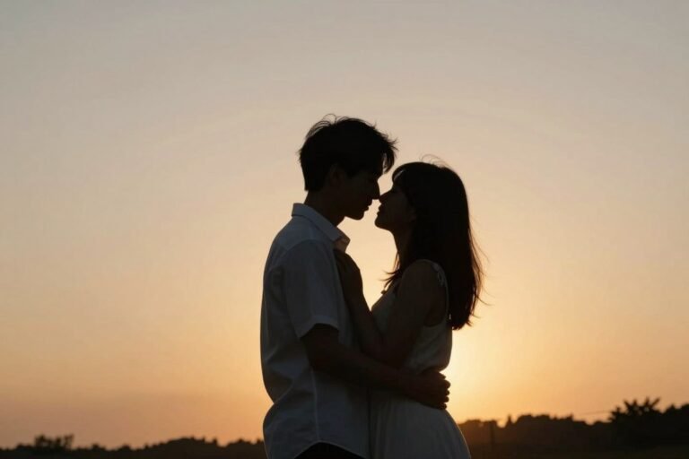 small proposal ideas intimate couple moment at sunset