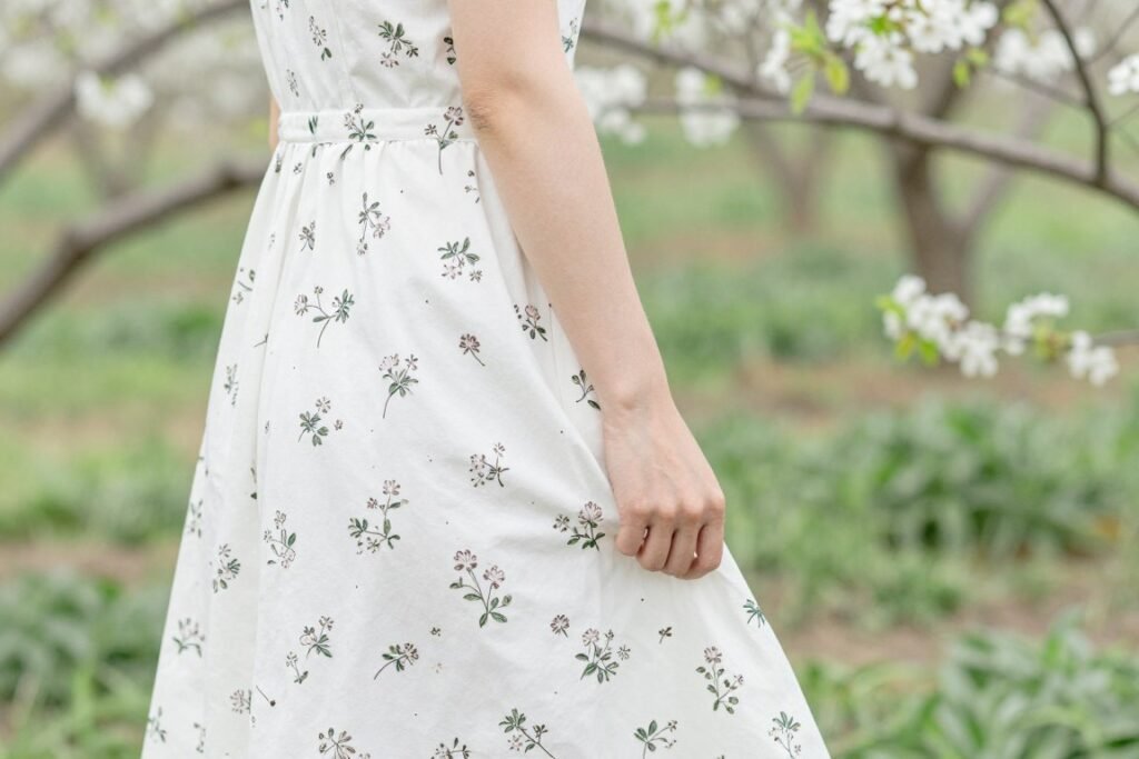 spring floral proposal dress