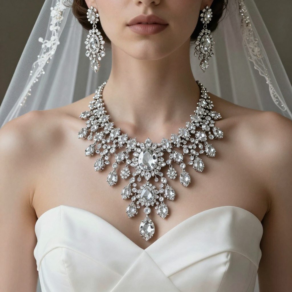 statement bridal jewelry set bold design