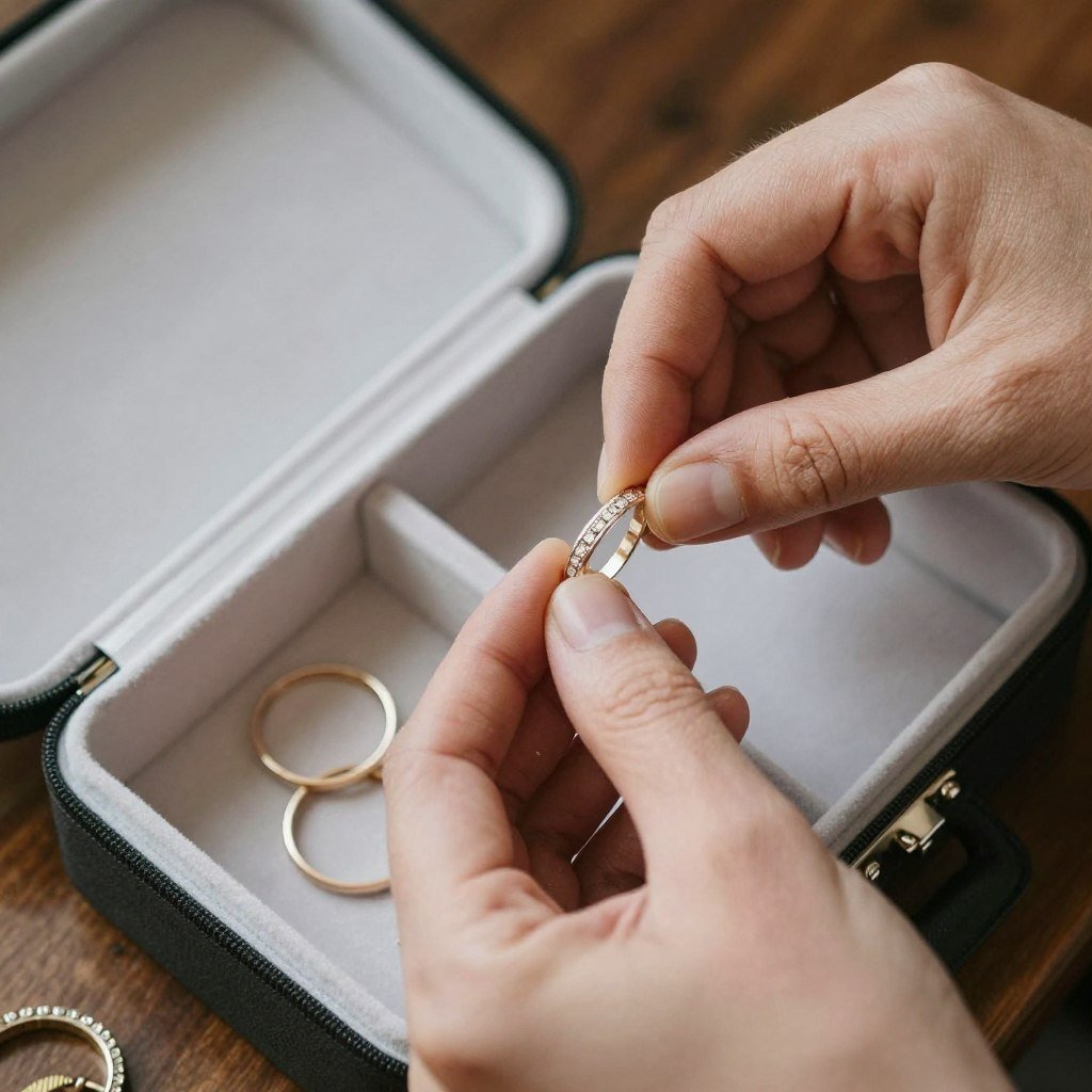 storing cleaned wedding jewelry