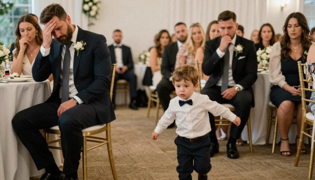 stressed parents dealing with ring bearer challenges