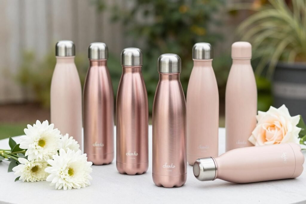 stylish bridesmaid water bottles
