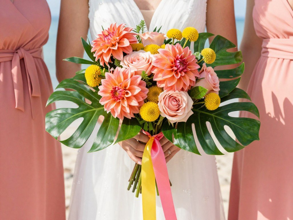 summer bridesmaid bouquet with bright blooms summer bridesmaid bouquet with bright blooms
