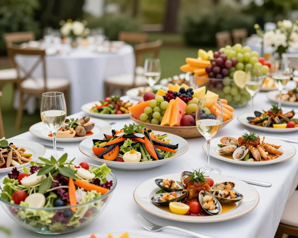 summer wedding menu ideas with fresh seasonal dishes and bright colors