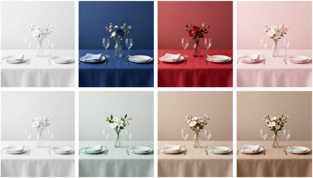 table setting color palette examples