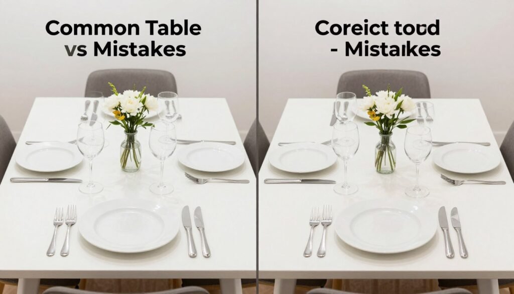 table setting mistakes comparison