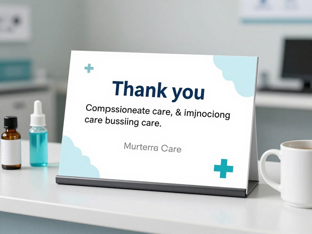 thank you card for nursing staff with group appreciation message