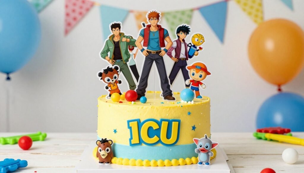 themed birthday cake matching party decorations