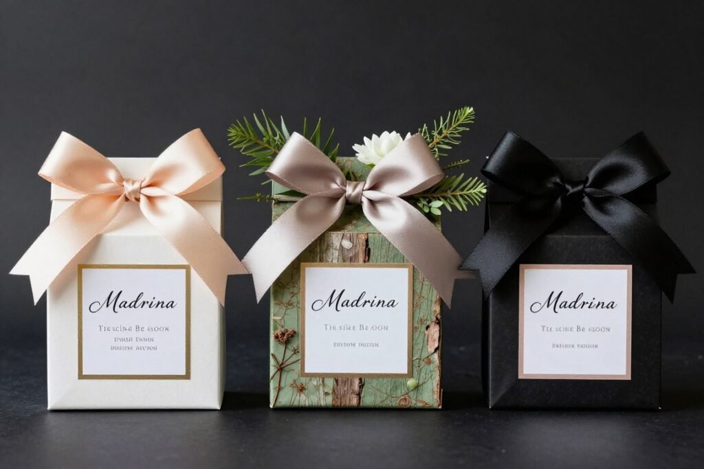 themed madrina proposal boxes in different styles