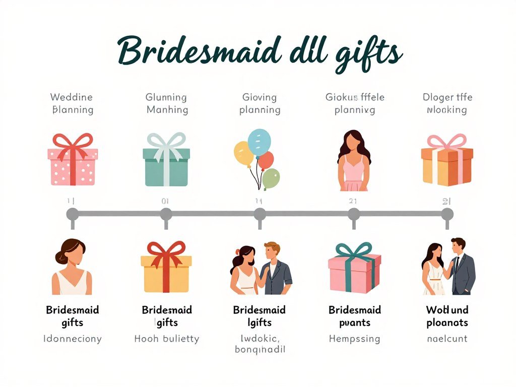 timeline of bridesmaid gift giving moments