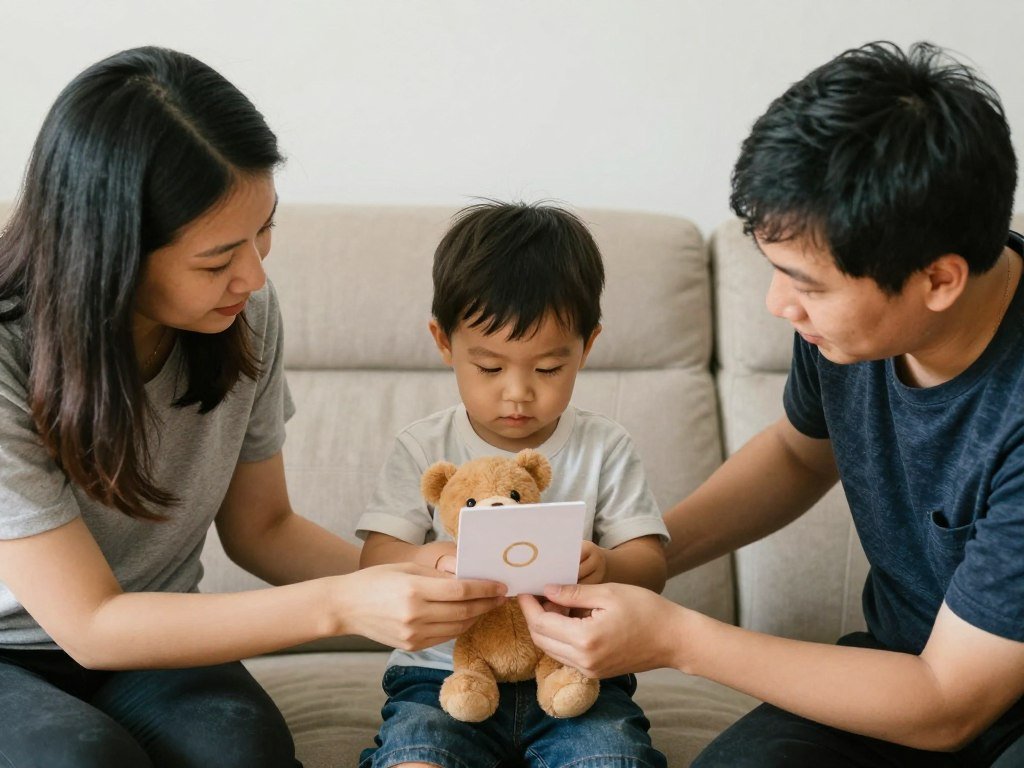 toddler ring bearer with simple proposal gift
