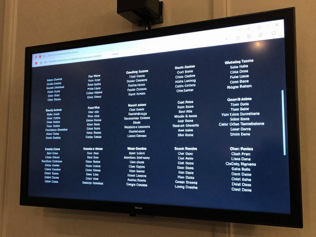 touchscreen interactive seating chart
